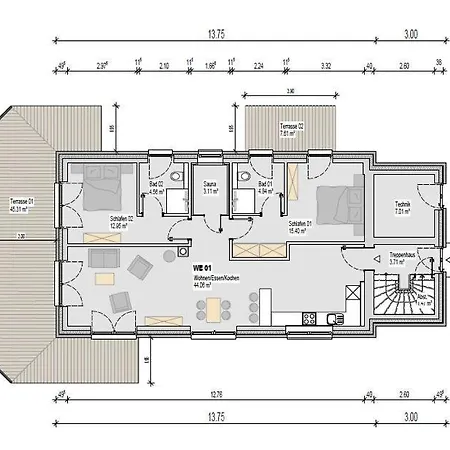 Апартаменты Blue Sea - Exklusives Mit Finnischer Sauna Und Freiem Blick Auf Ostsee Ольпениц